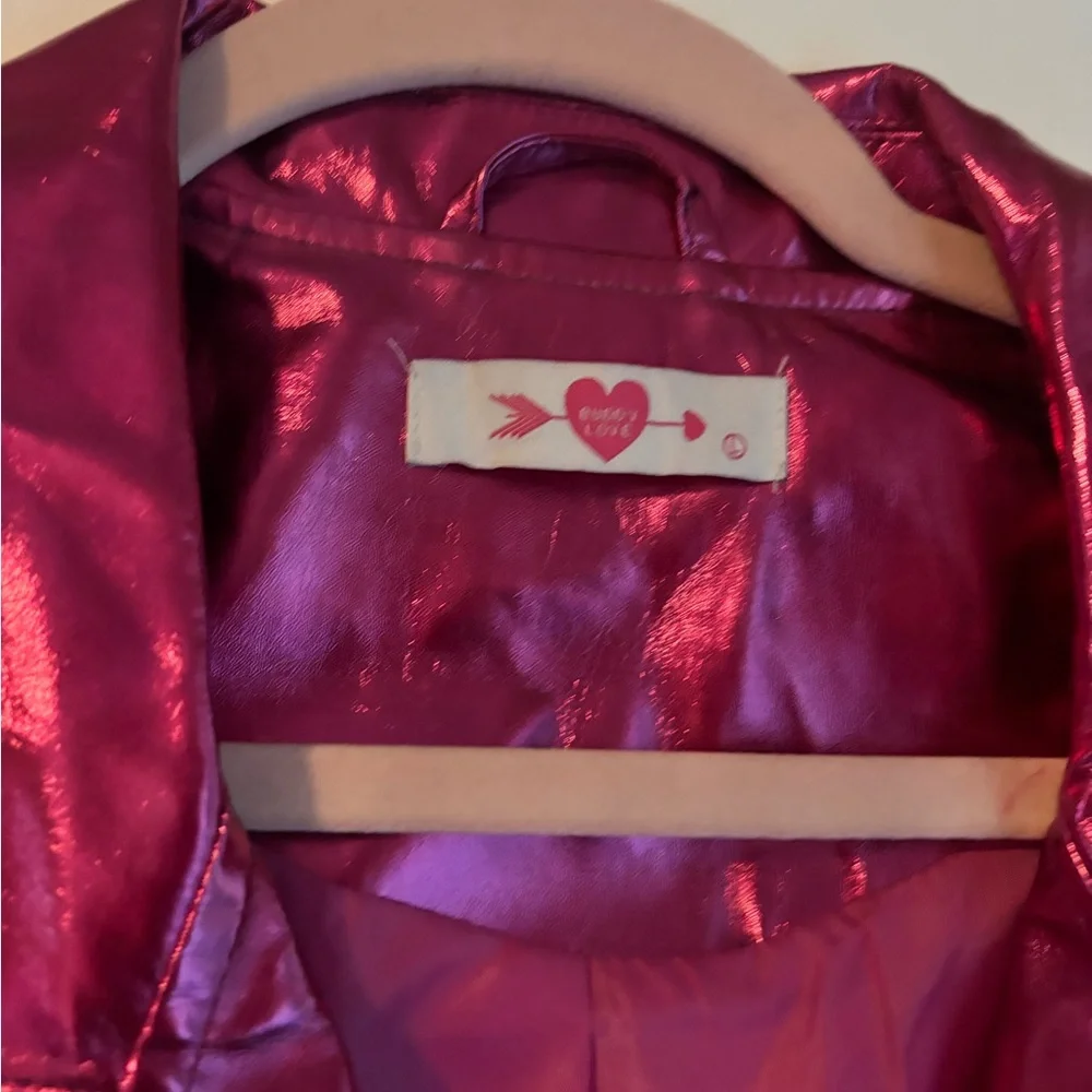 Buddy Love Women's Metallic Fringe Jacket - Picture 4 of 8